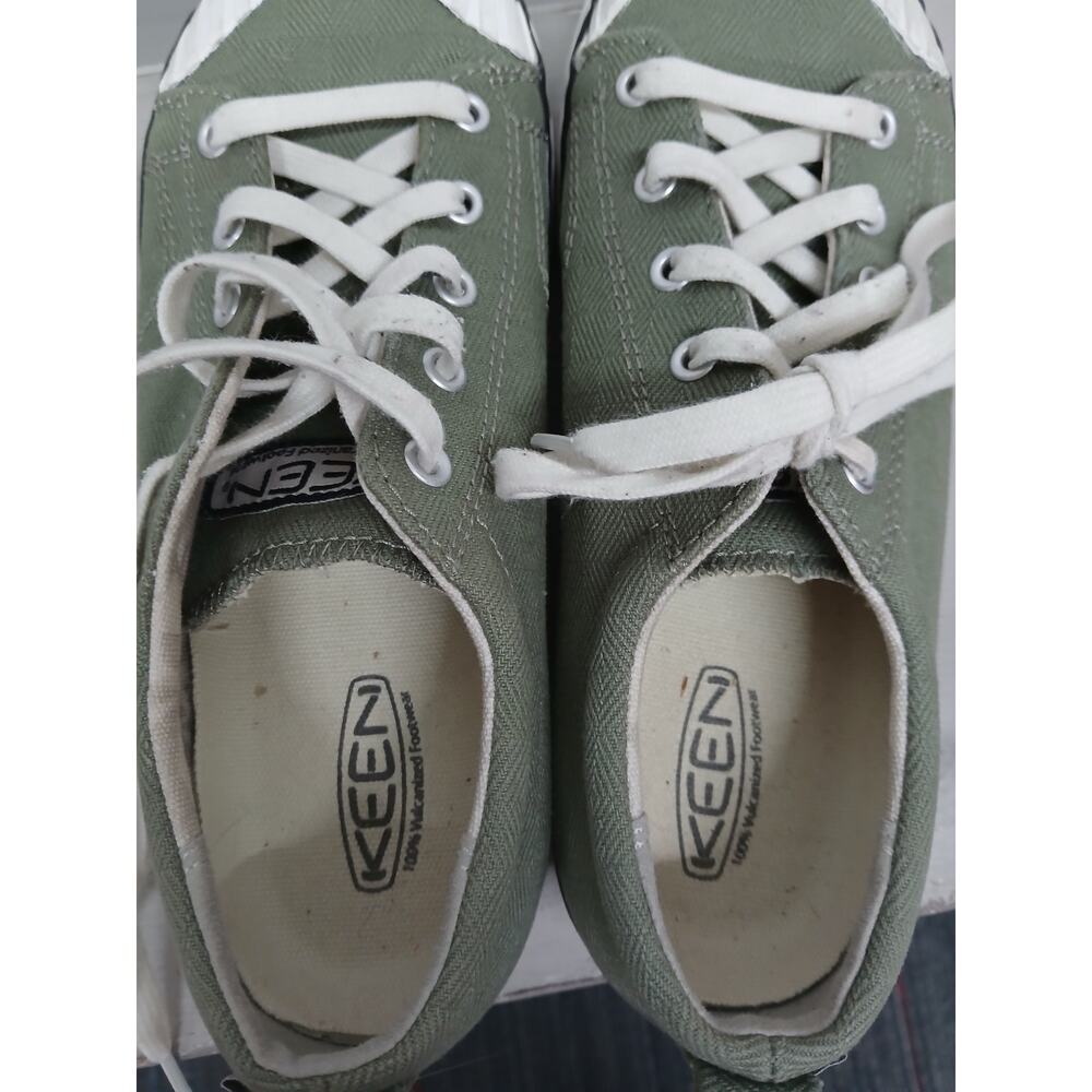 KEEN Women's Elsa Canvas Sneakers size 8 olive green - Picture 8 of 10